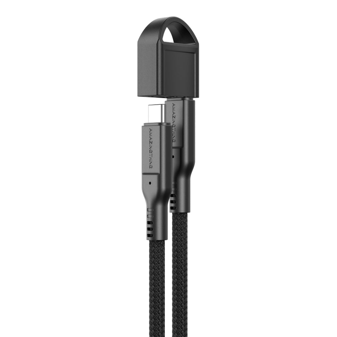 AMAZING THING THUNDER PRO WITH HOLDER USB-C TO USB-C 5.0A 240W GEN2 0.2M CABLE AMAZING THING THUNDER PRO WITH HOLDER USB-C TO USB-C 5.0A 240W GEN2 0.2M CABLE