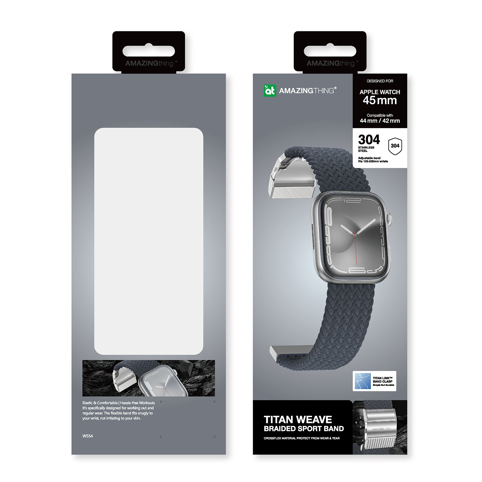AMAZING THING TITAN WEAVE BAND FOR APPLE WATCH 49/45/44/42MM NEW AMAZING THING TITAN WEAVE BAND FOR APPLE WATCH 49/45/44/42MM NEW