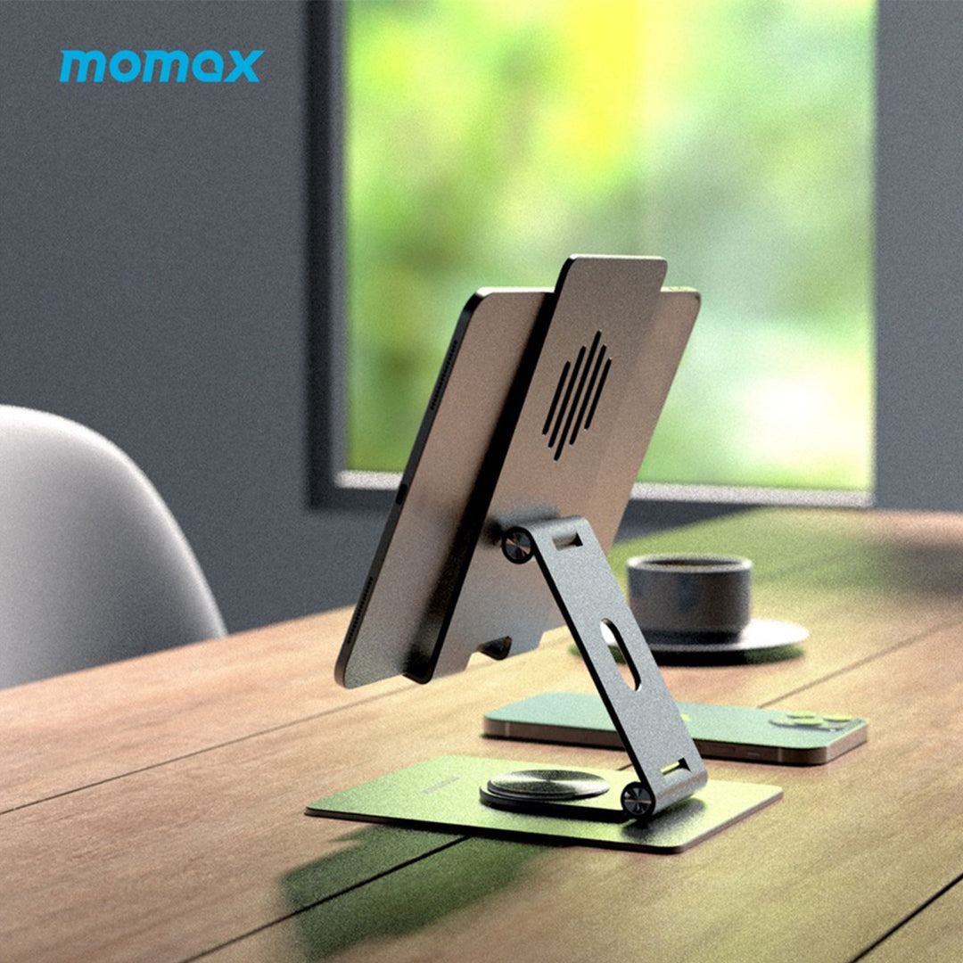 MOMAX FOLD STAND ROTATABLE PHONE AND TABLET STAND MOMAX FOLD STAND ROTATABLE PHONE AND TABLET STAND