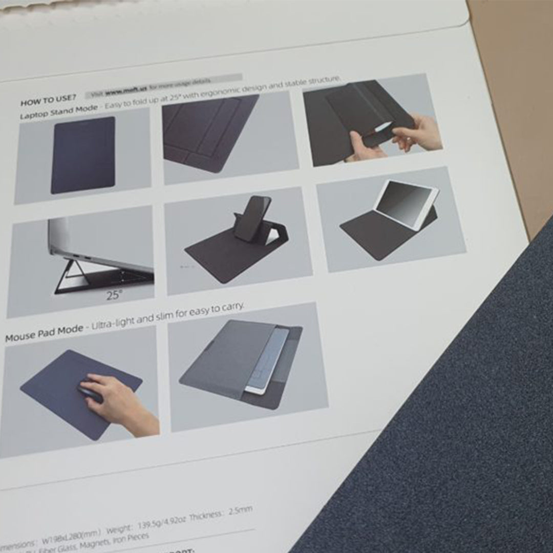 MOFT 2-in-1 Laptop Stand & Mouse Pad MOFT 2-in-1 Laptop Stand & Mouse Pad
