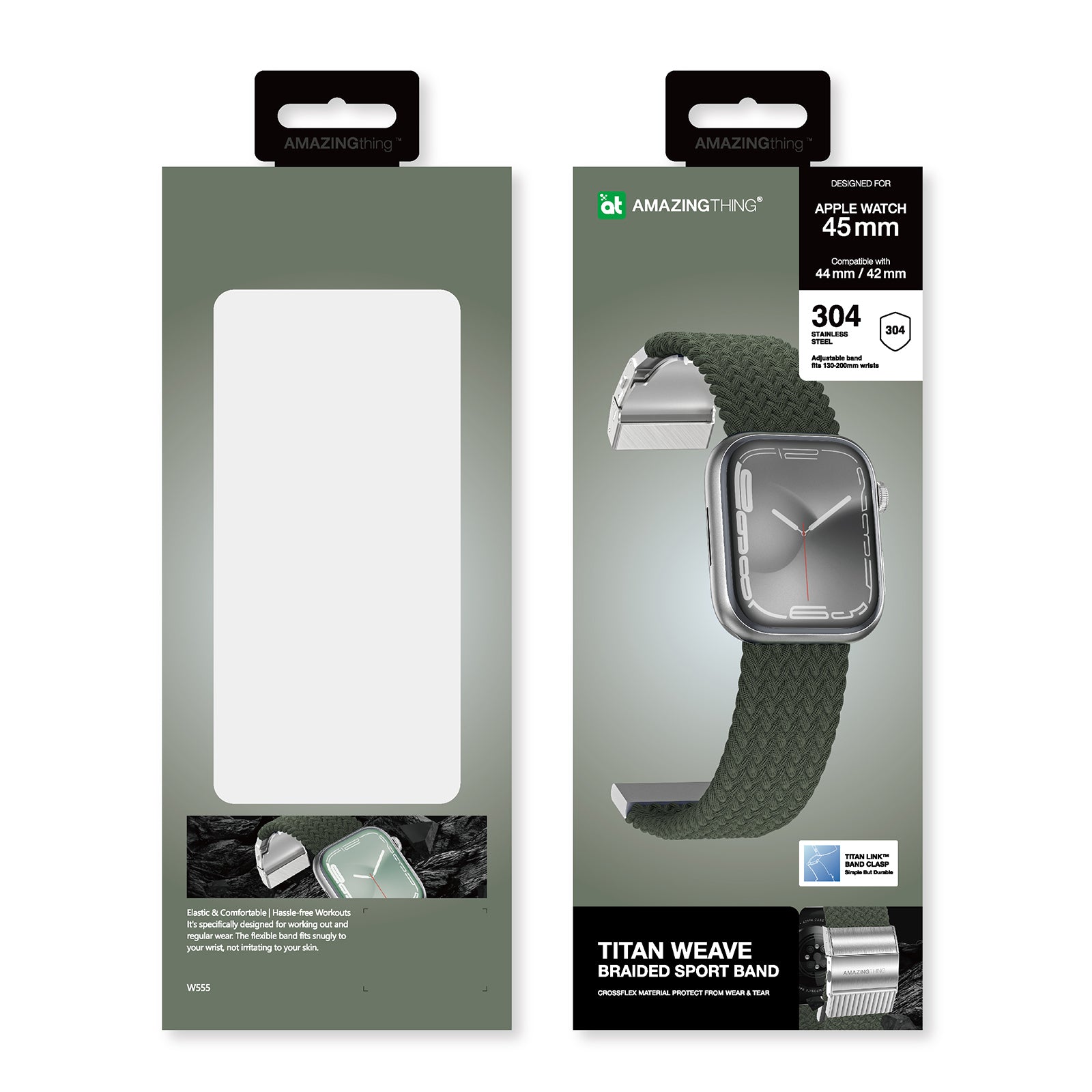 AMAZING THING TITAN WEAVE BAND FOR APPLE WATCH 49/45/44/42MM NEW AMAZING THING TITAN WEAVE BAND FOR APPLE WATCH 49/45/44/42MM NEW