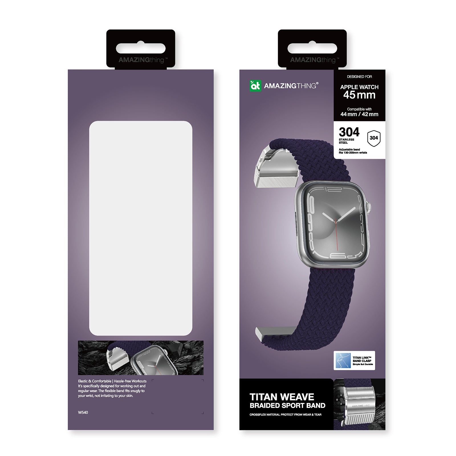 AMAZING THING TITAN WEAVE BAND FOR APPLE WATCH 49/45/44/42MM NEW AMAZING THING TITAN WEAVE BAND FOR APPLE WATCH 49/45/44/42MM NEW