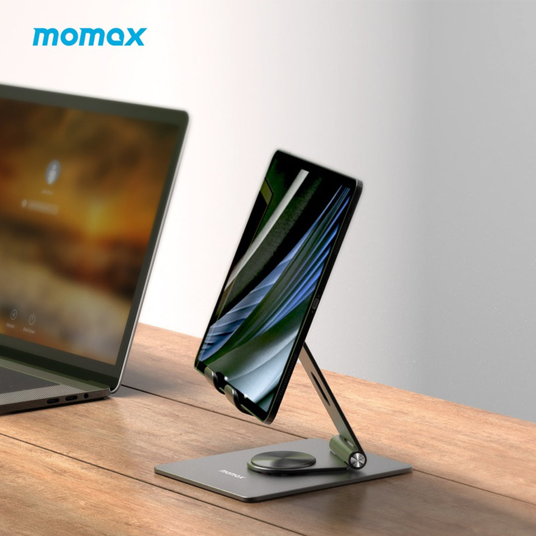 MOMAX FOLD STAND ROTATABLE PHONE AND TABLET STAND MOMAX FOLD STAND ROTATABLE PHONE AND TABLET STAND