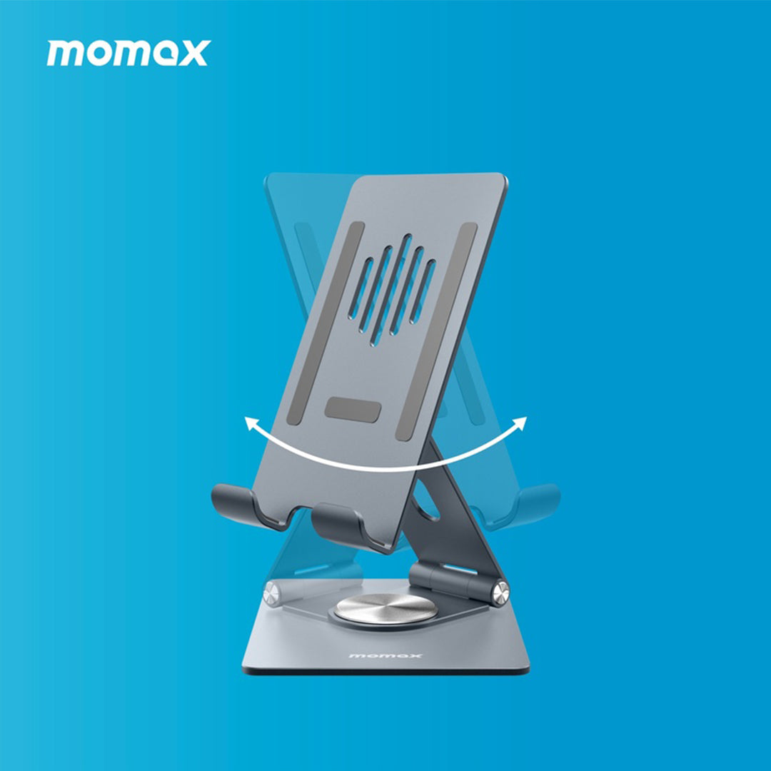 MOMAX FOLD STAND ROTATABLE PHONE AND TABLET STAND MOMAX FOLD STAND ROTATABLE PHONE AND TABLET STAND