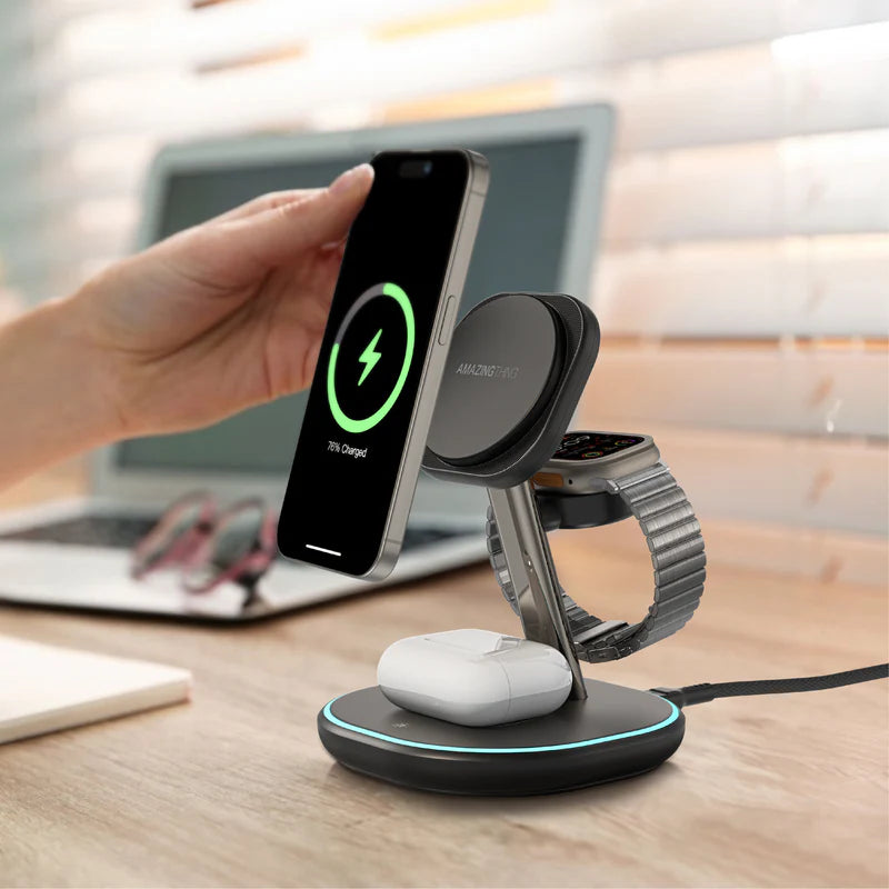 Amazingthing Thunder Pro Mag 3-in-1 Charging Stations With Stand Amazingthing Thunder Pro Mag 3-in-1 Charging Stations With Stand