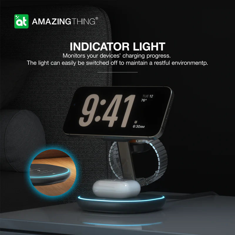 Amazingthing Thunder Pro Mag 3-in-1 Charging Stations With Stand Amazingthing Thunder Pro Mag 3-in-1 Charging Stations With Stand