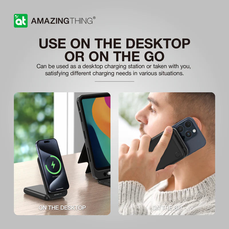 Amazingthing Thunder Pro Mag 6in1 Pd 22.5w 8000mah Power Station With Stand Amazingthing Thunder Pro Mag 6in1 Pd 22.5w 8000mah Power Station With Stand