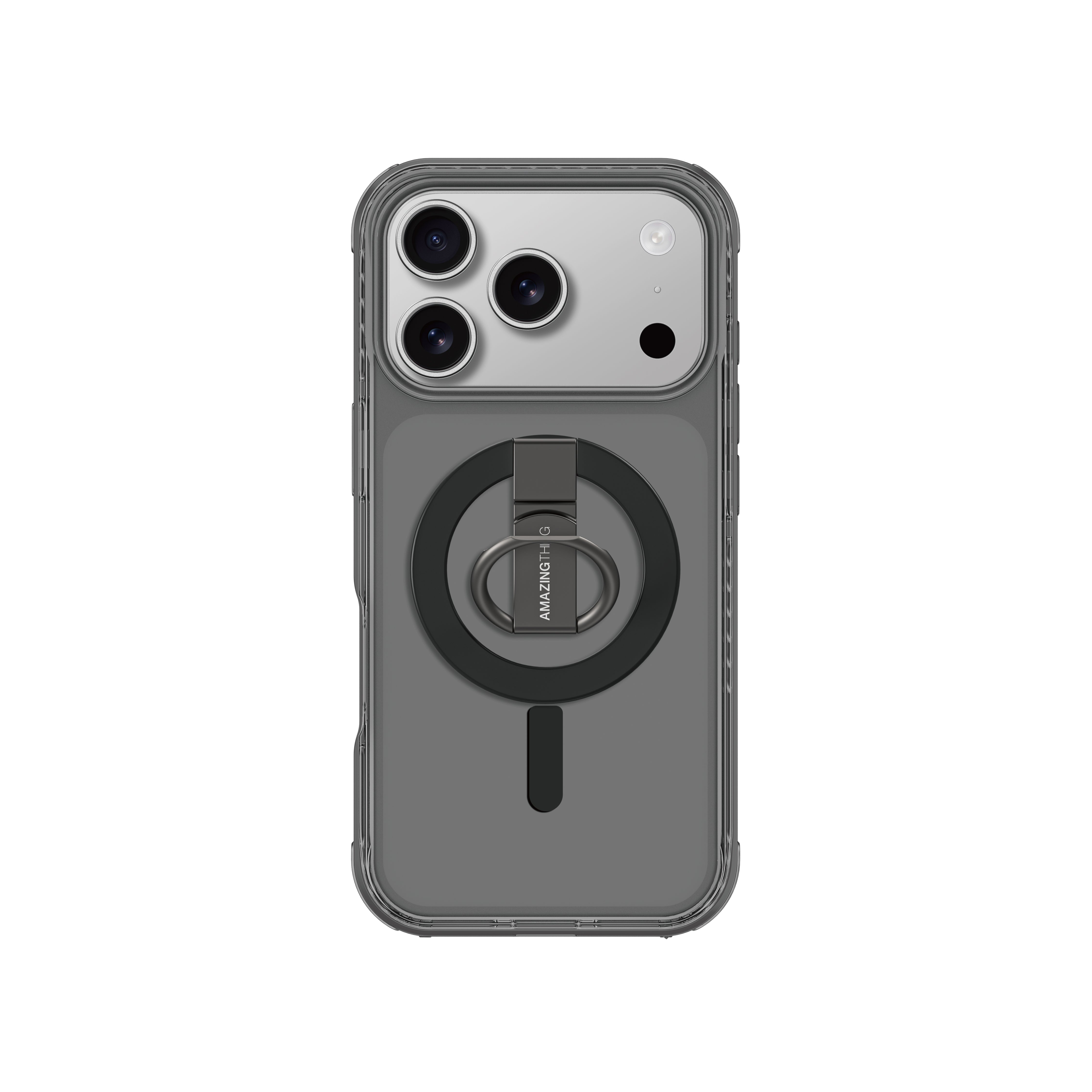 Amazingthing Titan Pro Grip Ring Set Mag Drop Proof Case for iPhone 17 Pro Max - Black