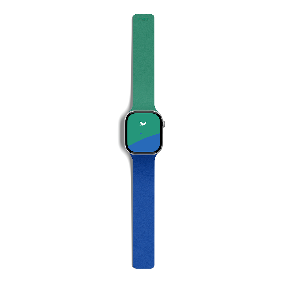 Moft Duo Snap Apple Watch Band Sapphire + Oz Green Moft Duo Snap Apple Watch Band Sapphire + Oz Green