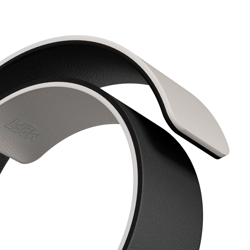 Moft Duo Snap Apple Watch Band Jet Black + Beach White Moft Duo Snap Apple Watch Band Jet Black + Beach White