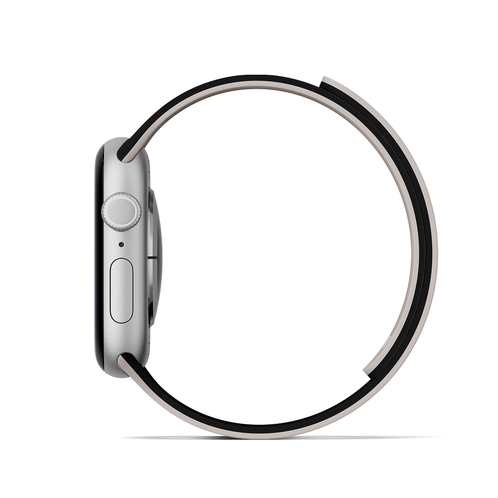 Moft Duo Snap Apple Watch Band Jet Black + Beach White Moft Duo Snap Apple Watch Band Jet Black + Beach White