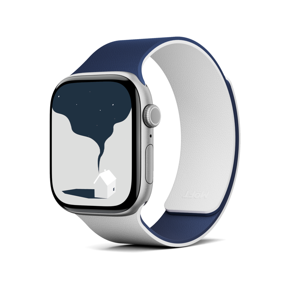 Moft Duo Snap Apple Watch Band Navy Blue + Misty Cove Moft Duo Snap Apple Watch Band Navy Blue + Misty Cove
