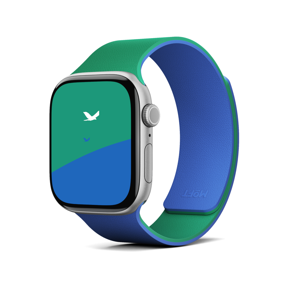 Moft Duo Snap Apple Watch Band Sapphire + Oz Green Moft Duo Snap Apple Watch Band Sapphire + Oz Green