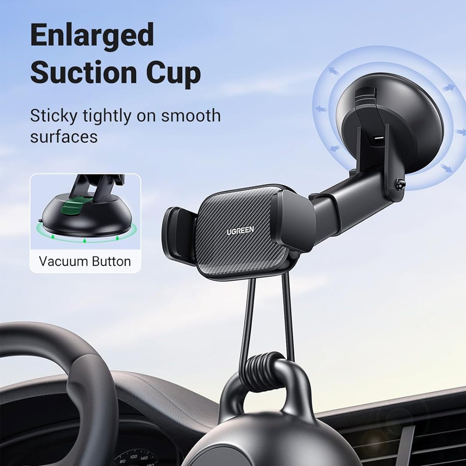 UGREEN Gravity Phone Holder with Suction Cup UGREEN Gravity Phone Holder with Suction Cup