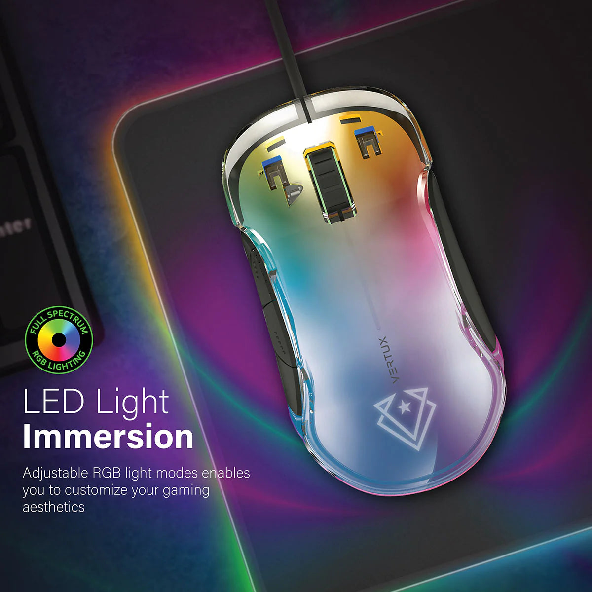 Vertux Phoenix Extreme Performance Professional Gaming LumiFlux Mouse Vertux Phoenix Extreme Performance Professional Gaming LumiFlux Mouse