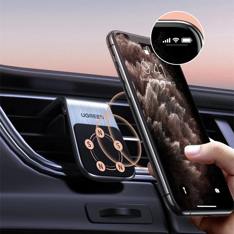Ugreen magnetic car holder for the ventilation grille, silver (LP290) Ugreen magnetic car holder for the ventilation grille, silver (LP290)