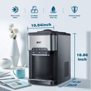 BOLT 2IN1 ICE MAKER & WATER DISPENSER - INSTANT HOT AND COLD WATER MAKER - ALAMAT