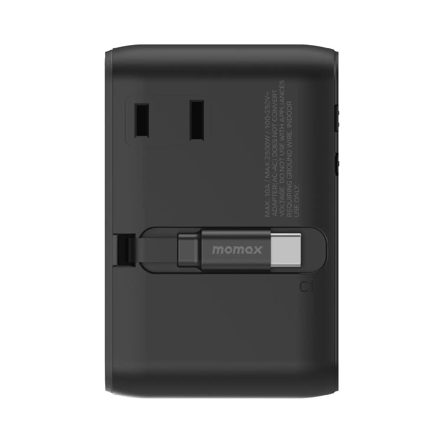Momax 1-World²⁺
70W 3-Port Dual AC Travel Adapter with Built-In Retractable Cable Momax 1-World²⁺
70W 3-Port Dual AC Travel Adapter with Built-In Retractable Cable