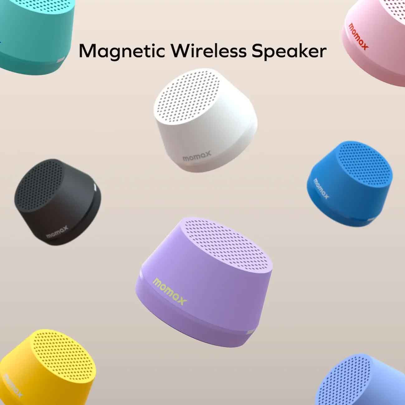 Momax 1-Vibe GO Lite Magnetic Wireless Speaker - Aqua Momax 1-Vibe GO Lite Magnetic Wireless Speaker - Aqua
