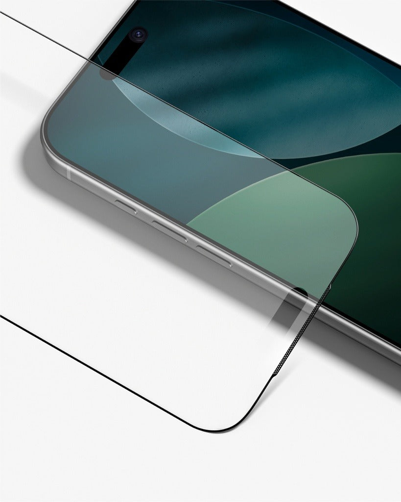 AT Iphone 17 Pro 3d Fully Covered Fusion Dust Filter Titan Matte Glass AT Iphone 17 Pro 3d Fully Covered Fusion Dust Filter Titan Matte Glass