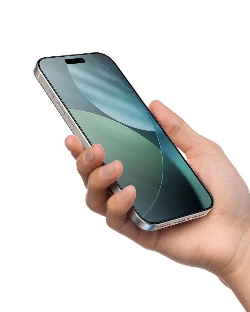 AT Iphone 17 Pro 3d Fully Covered Fusion Dust Filter Titan Matte Glass AT Iphone 17 Pro 3d Fully Covered Fusion Dust Filter Titan Matte Glass