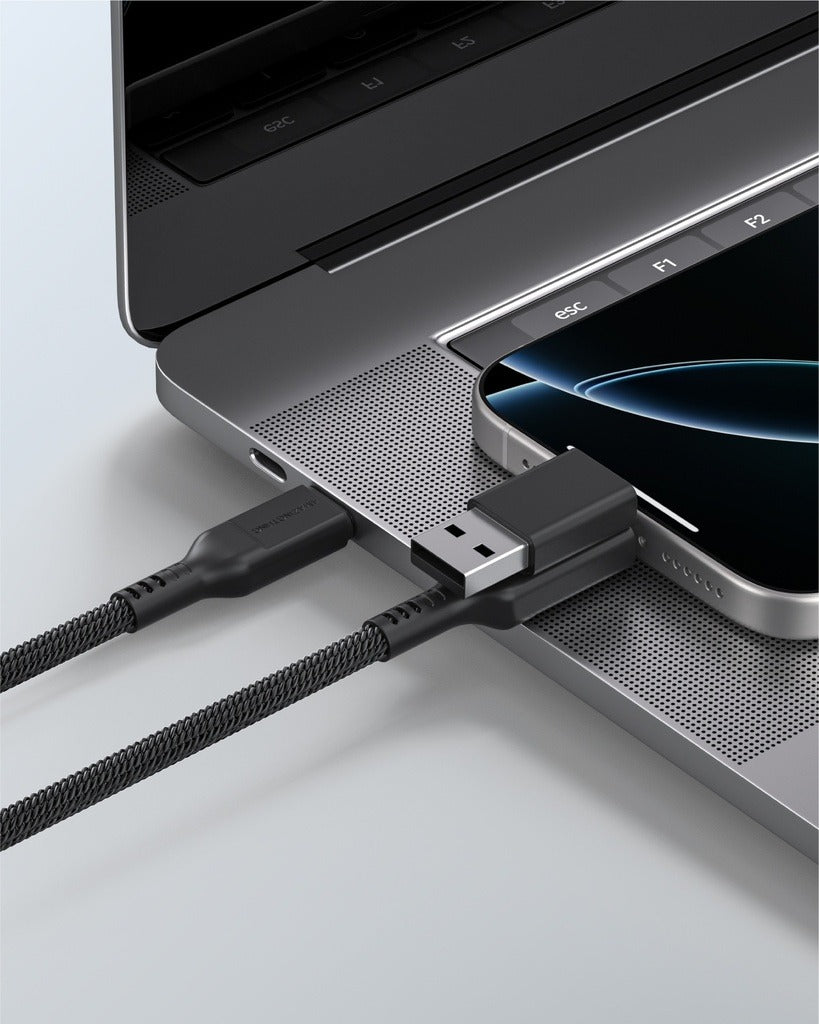 AT Thunder Pro I 7x 2in1 Usb-c + Lightning to Usb-c 3a 60w 2m Cable AT Thunder Pro I 7x 2in1 Usb-c + Lightning to Usb-c 3a 60w 2m Cable