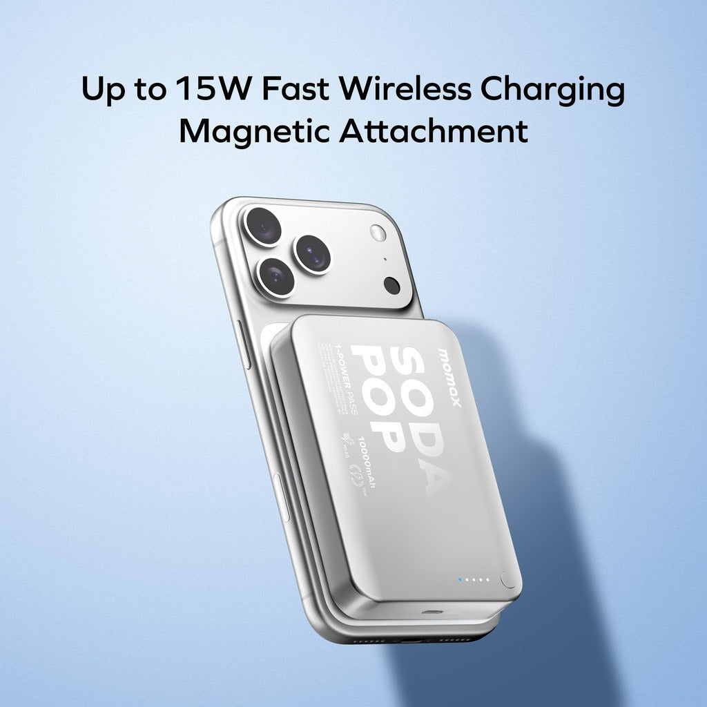 Momax 1-power Pass 10000mah Magnetic Wireless Power Bank Momax 1-power Pass 10000mah Magnetic Wireless Power Bank