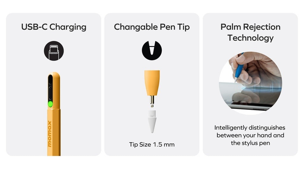 Momax Mag Link Pop Magnetic Active Stylus Pen Momax Mag Link Pop Magnetic Active Stylus Pen