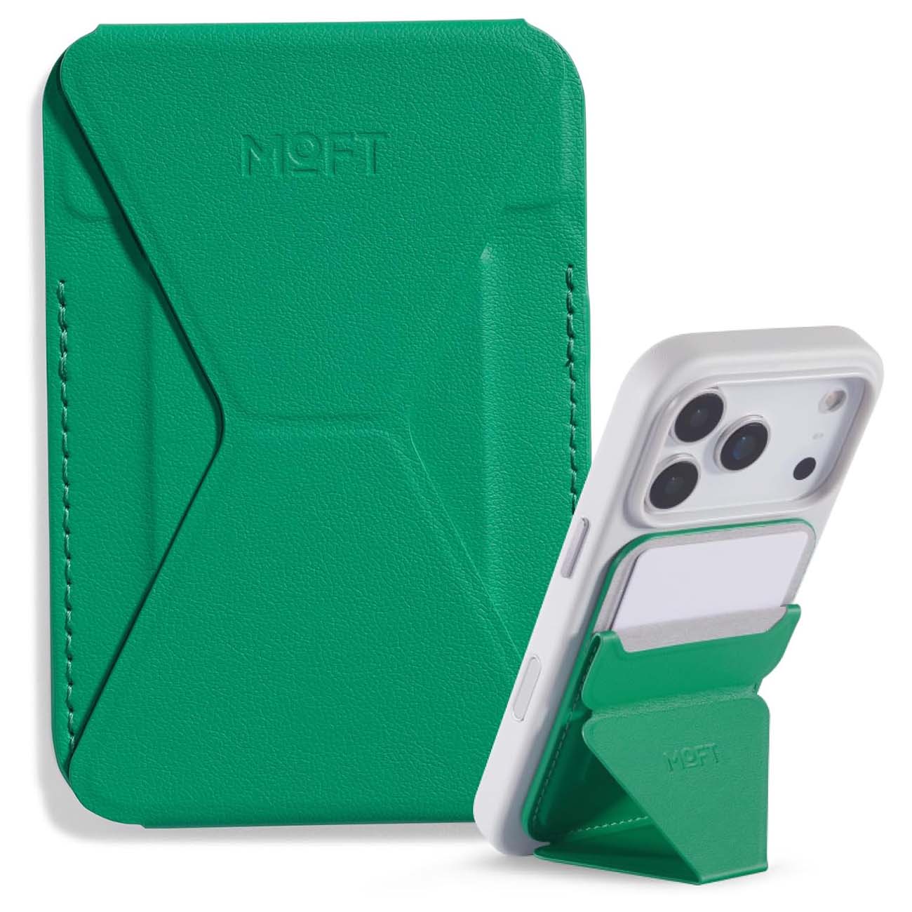 MOFT Snap-On iPhone Stand & Wallet - Oz Green(MOVAS) MOFT Snap-On iPhone Stand & Wallet - Oz Green(MOVAS)