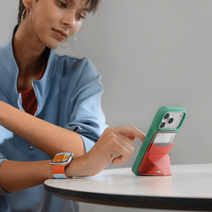 MOFT Movas Snap-On Phone Stand & Wallet - Clay