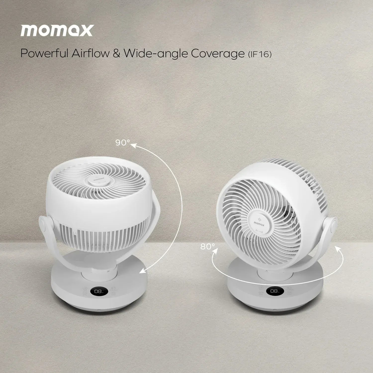Momax Airoma 3d Air Circulation Diffuser Fan (If16) Momax Airoma 3d Air Circulation Diffuser Fan (If16)