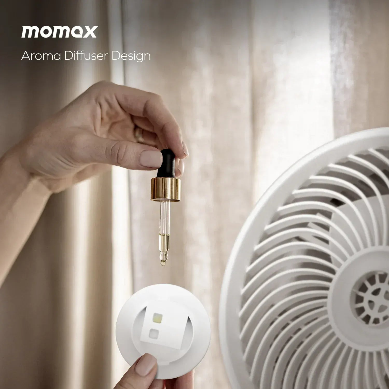 Momax Airoma 3d Air Circulation Diffuser Fan (If16) Momax Airoma 3d Air Circulation Diffuser Fan (If16)