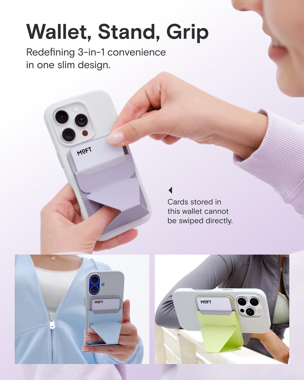 MOFT Snap-On iPhone Stand & Wallet - Peony(MOVAS) MOFT Snap-On iPhone Stand & Wallet - Peony(MOVAS)