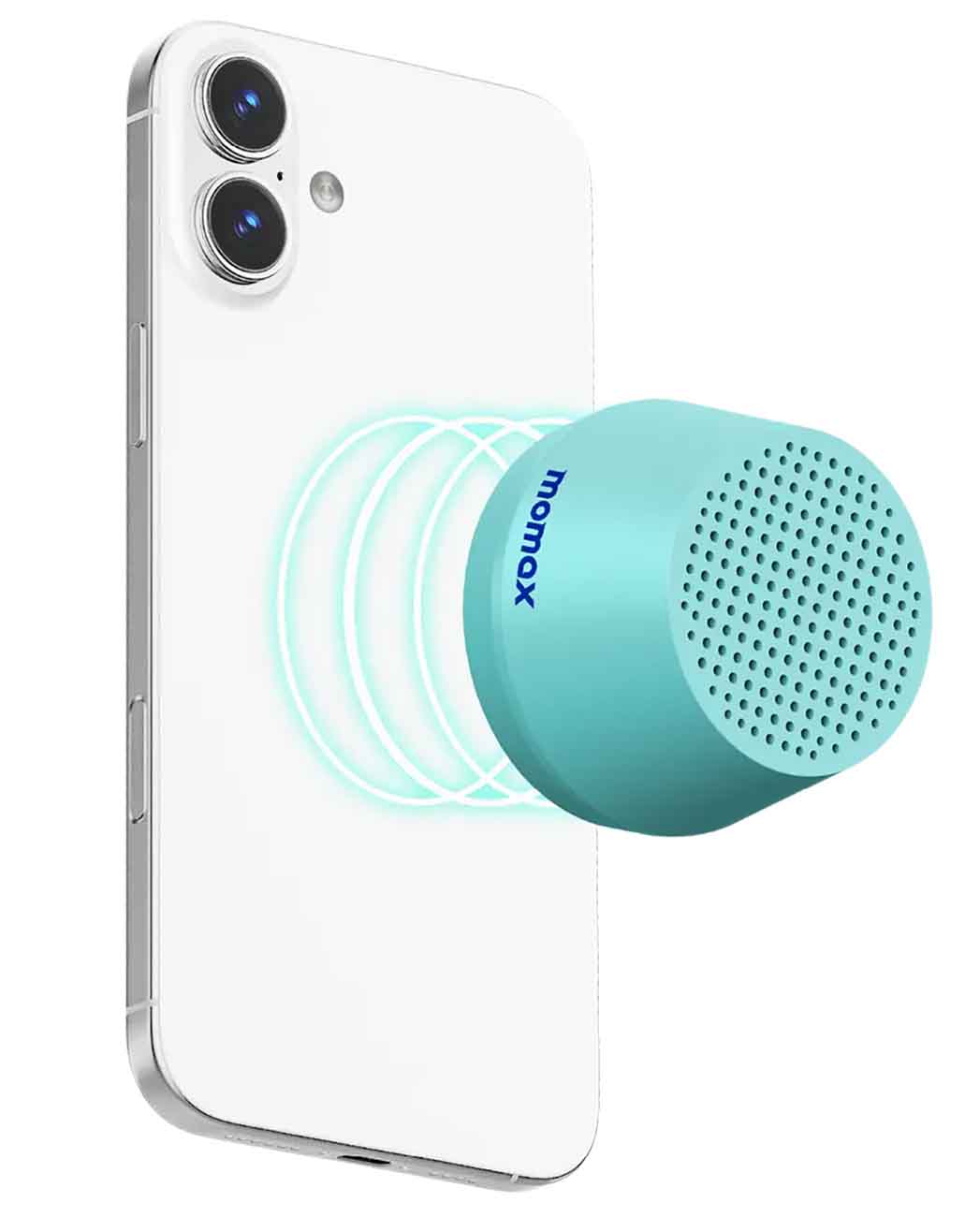 Momax 1-Vibe GO Lite Magnetic Wireless Speaker - Aqua Momax 1-Vibe GO Lite Magnetic Wireless Speaker - Aqua