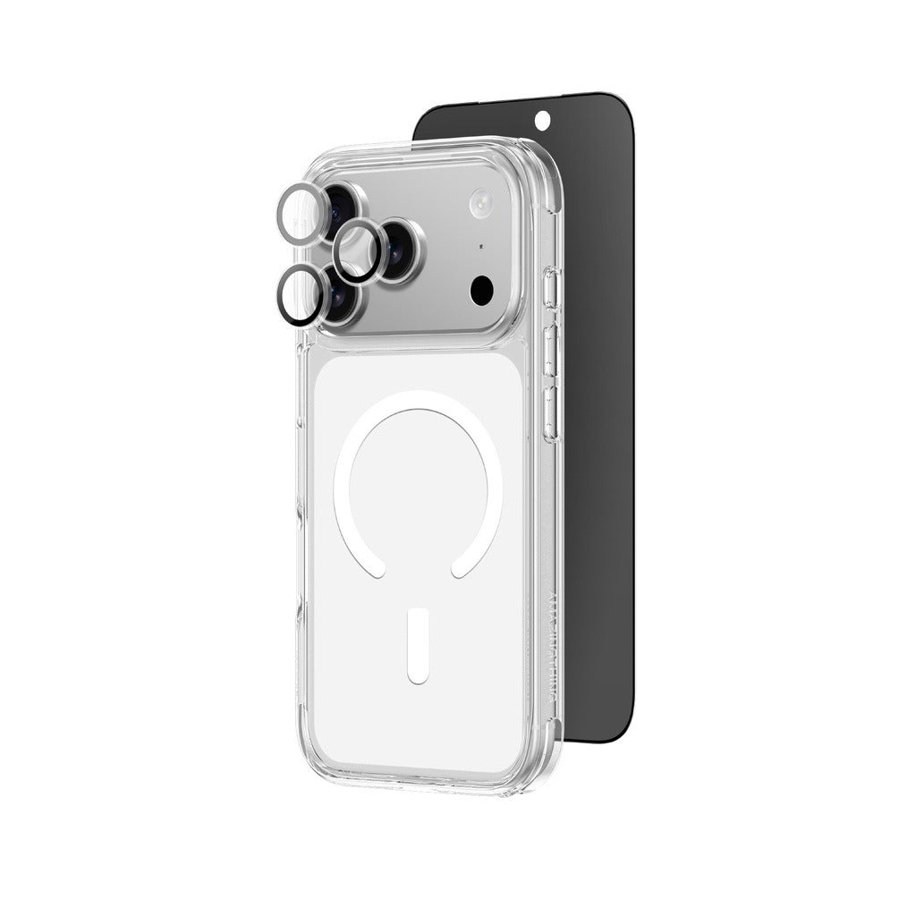 Amazingthing Radix Glass 3 in 1 Bundle Protector for Iphone 17 Pro (Minimal Magsafe Case + Radix 3d Privacy Glass + Ar Clear Lens) Amazingthing Radix Glass 3 in 1 Bundle Protector for Iphone 17 Pro (Minimal Magsafe Case + Radix 3d Privacy Glass + Ar Clear Lens)