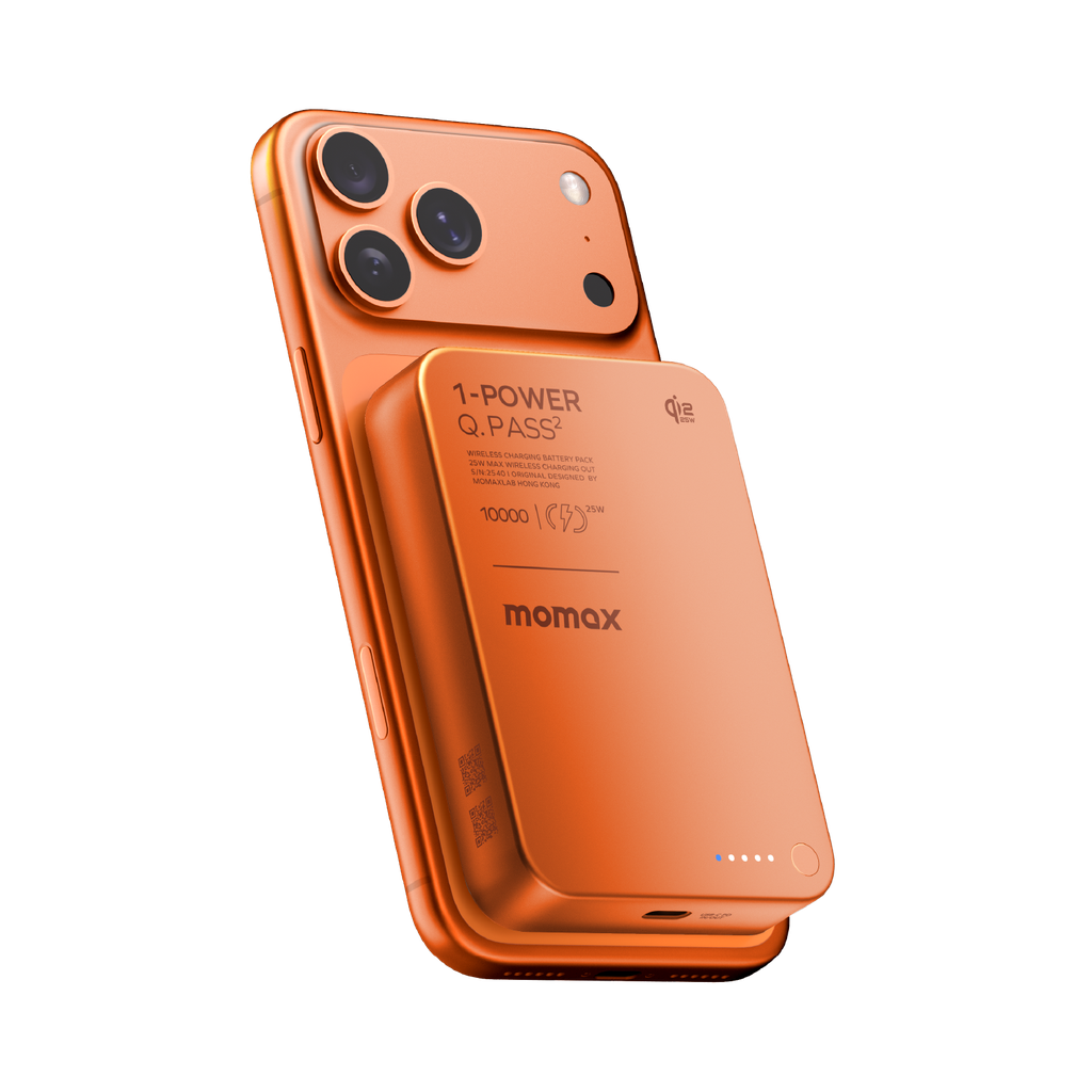 Momax 1-power Q.pass2 10000mah Qi2 25w Magnetic Wireless Power Bank Momax 1-power Q.pass2 10000mah Qi2 25w Magnetic Wireless Power Bank