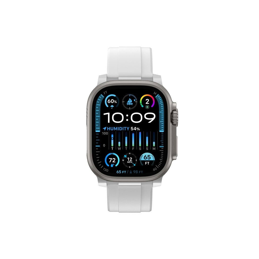 At Titan Chrono Watch Band for Apple Watch 49/46/45/44/42mm - White At Titan Chrono Watch Band for Apple Watch 49/46/45/44/42mm - White