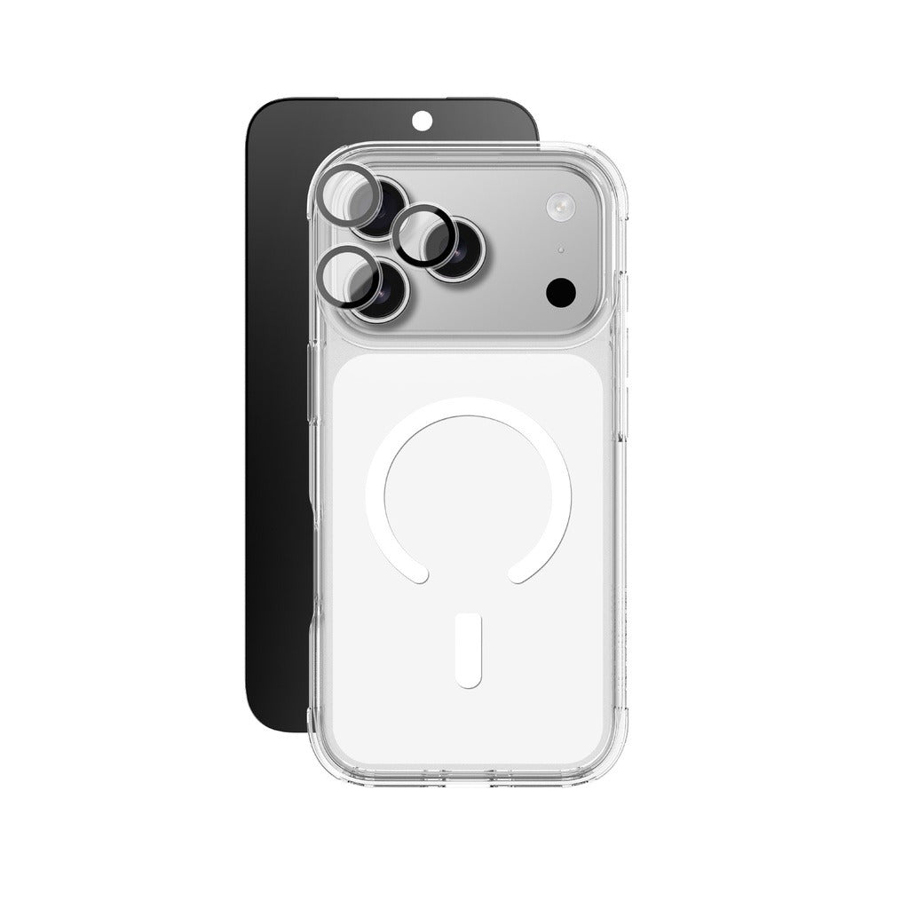Amazingthing Radix Glass 3 in 1 Bundle Protector for Iphone 17 Pro (Minimal Magsafe Case + Radix 3d Privacy Glass + Ar Clear Lens) Amazingthing Radix Glass 3 in 1 Bundle Protector for Iphone 17 Pro (Minimal Magsafe Case + Radix 3d Privacy Glass + Ar Clear Lens)
