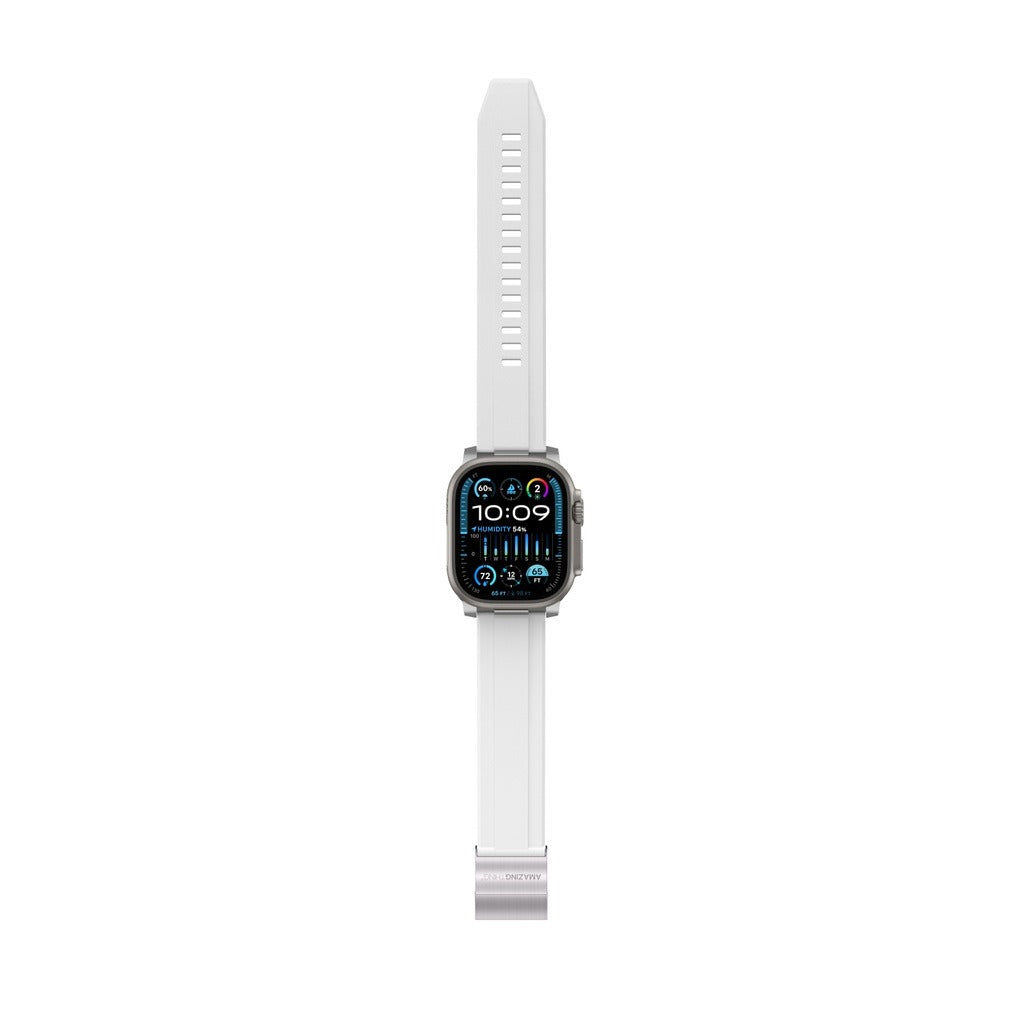 At Titan Chrono Watch Band for Apple Watch 49/46/45/44/42mm - White At Titan Chrono Watch Band for Apple Watch 49/46/45/44/42mm - White
