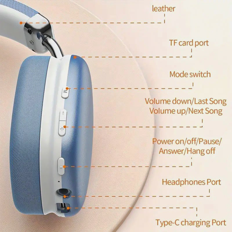 BOLT SY-BT1632 Head-Mounted Wireless Stereo Headphones BOLT SY-BT1632 Head-Mounted Wireless Stereo Headphones