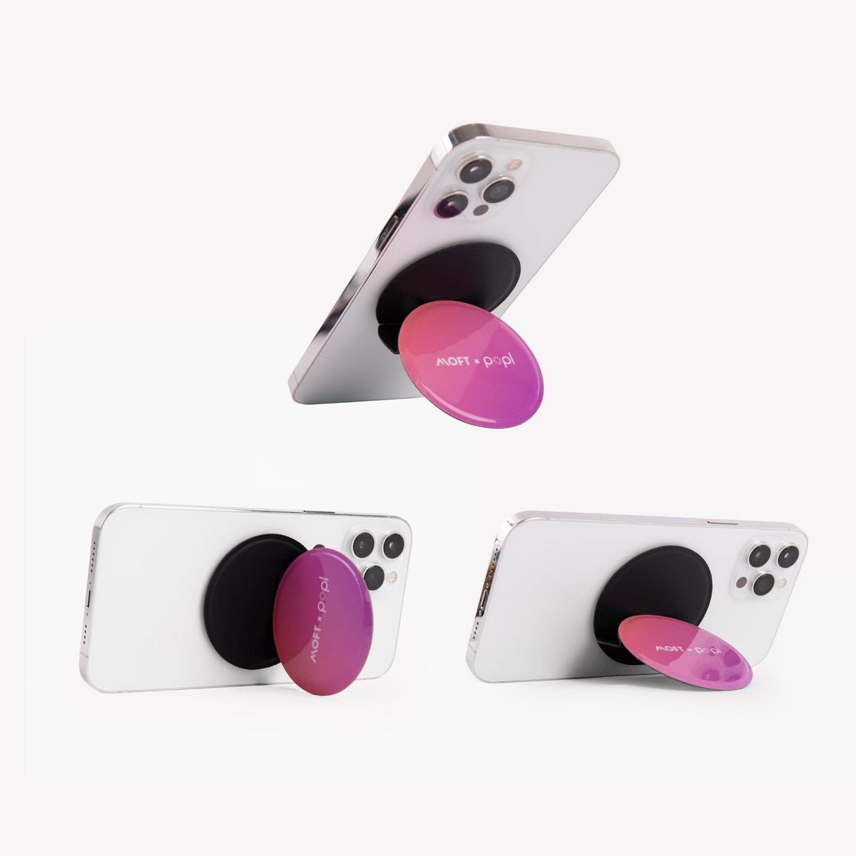 MOFT O & Popl Snap Phone Stand & Grip - Pink MOFT O & Popl Snap Phone Stand & Grip - Pink