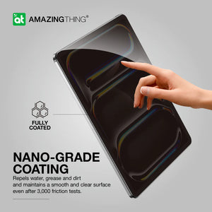 AMAZING THING IPAD 2.5D FULL COVER RADIX PRIVACY GLASS FOR IPAD PRO 13 (M4)/ IPAD PRO 11 (M4)/ IPAD AIR 13 (M2)/ IPAD AIR 11 (M2) - ALAMAT