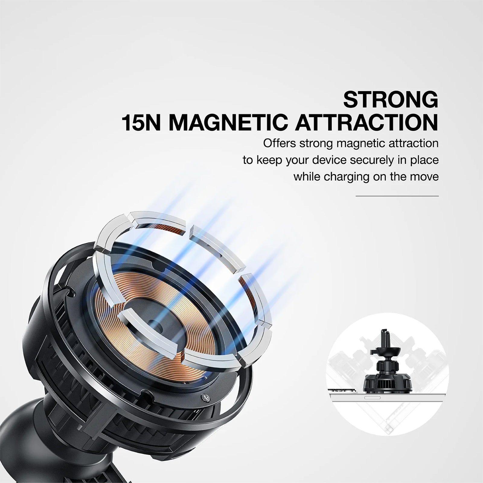 Amazingthing Thermo-cooling Mag 15w Car Mount With 1.2m Usb-c to Usb-c Cable Amazingthing Thermo-cooling Mag 15w Car Mount With 1.2m Usb-c to Usb-c Cable