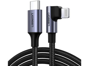 UGREEN Lightning USB-C Cable PD Fast Charge 90 Degree Design MFi 1.5m - ALAMAT
