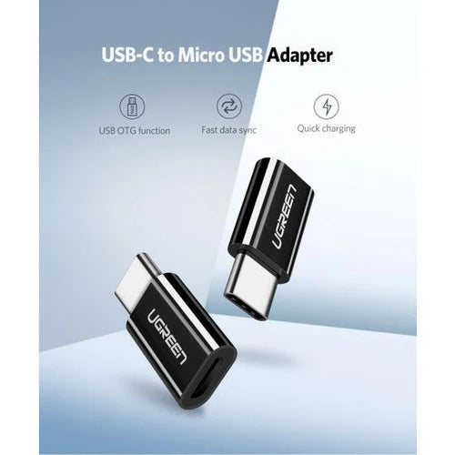UGREEN USB-C to Micro USB Adapter (Black) UGREEN USB-C to Micro USB Adapter (Black)