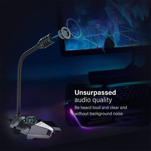 Vertux Condor High Sensitivity Omni-Directional Gaming Microphone With Volume Control alamat.me