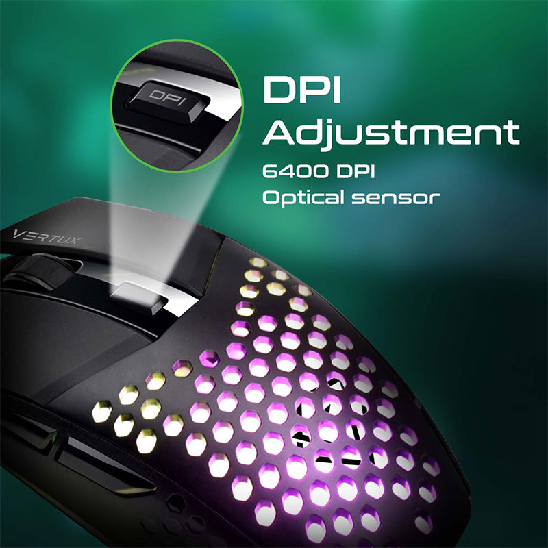 Vertux Katana 6 Buttons Hex-Shell Wired RGB Gaming Mouse Vertux Katana 6 Buttons Hex-Shell Wired RGB Gaming Mouse