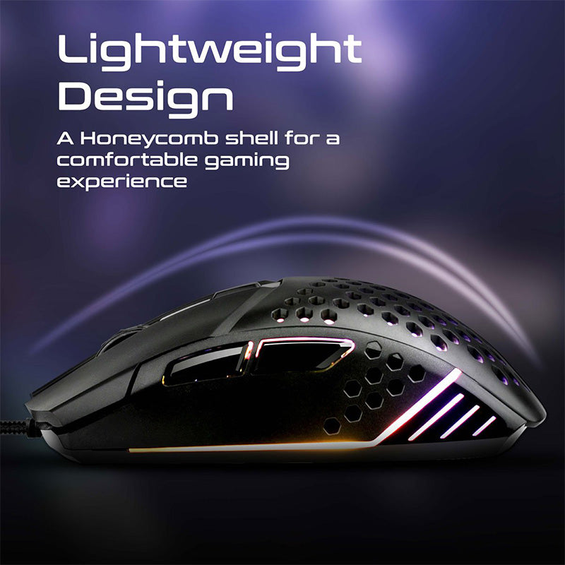 Vertux Katana 6 Buttons Hex-Shell Wired RGB Gaming Mouse Vertux Katana 6 Buttons Hex-Shell Wired RGB Gaming Mouse