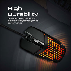 Vertux Katana 6 Buttons Hex-Shell Wired RGB Gaming Mouse alamat.me